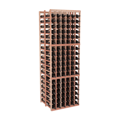 InstaCellar - 6 Column Double Deep Rack in Premium Redwood Unstained without WineSafe™ Satin Sealant