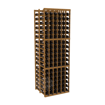 InstaCellar - 6 Column Double Deep Rack in Premium Redwood Oak stained without WineSafe™ Satin Sealant