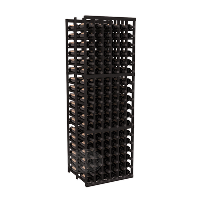 InstaCellar - 6 Column Double Deep Rack in Premium Redwood Black stained without WineSafe™ Satin Sealant
