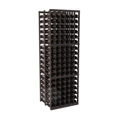 InstaCellar - 6 Column Double Deep Rack in Premium Redwood Black stained with WineSafe™ Satin Sealant