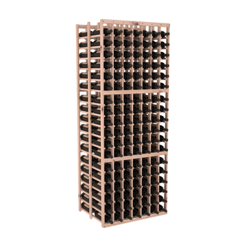 InstaCellar - 7 Column Double Deep Rack in Knotty Alder Unstained with WineSafe™ Satin Sealant