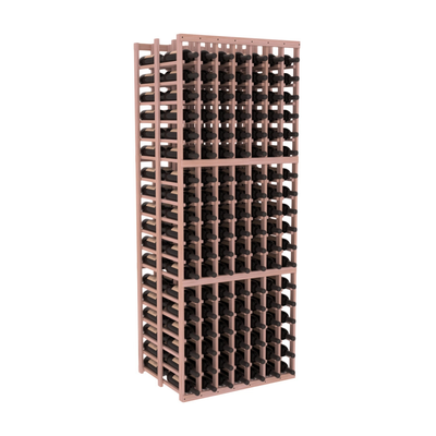 InstaCellar - 7 Column Double Deep Rack in Grand Mahogany Unstained without WineSafe™ Satin Sealant