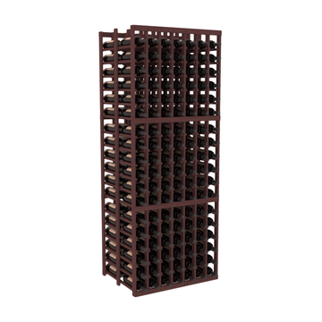 InstaCellar - 7 Column Double Deep Rack in Grand Mahogany Walnut stained without WineSafe™ Satin Sealant