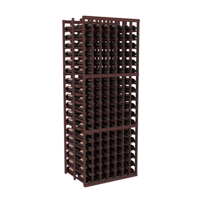 InstaCellar - 7 Column Double Deep Rack in Grand Mahogany Walnut stained without WineSafe™ Satin Sealant