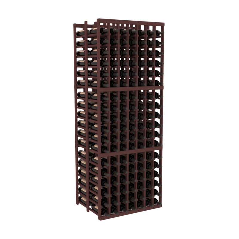 InstaCellar - 7 Column Double Deep Rack in Grand Mahogany Walnut stained without WineSafe™ Satin Sealant