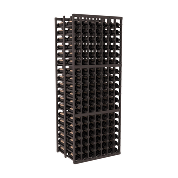 InstaCellar - 7 Column Double Deep Rack in Grand Mahogany Black stained with WineSafe™ Satin Sealant