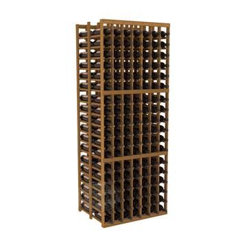 InstaCellar - 7 Column Double Deep Rack in Premium Redwood Oak stained without WineSafe™ Satin Sealant
