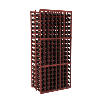 InstaCellar - 8 Column Double Deep Rack in Knotty Alder Cherry stained without WineSafe™ Satin Sealant