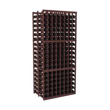 InstaCellar - 8 Column Double Deep Rack in Knotty Alder Walnut stained without WineSafe™ Satin Sealant