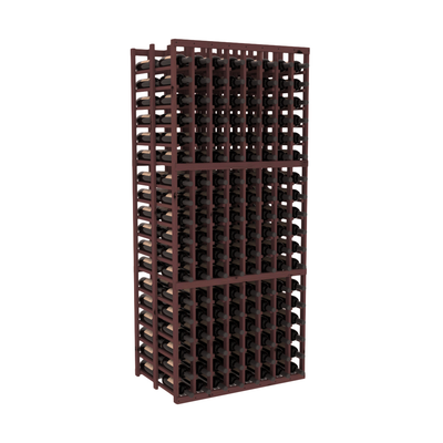 InstaCellar - 8 Column Double Deep Rack in Knotty Alder Walnut stained without WineSafe™ Satin Sealant