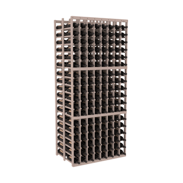 InstaCellar - 8 Column Double Deep Rack in Knotty Alder Greywash stained without WineSafe™ Satin Sealant
