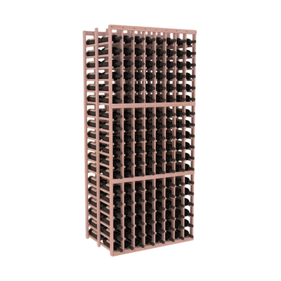 InstaCellar - 8 Column Double Deep Rack in Grand Mahogany Unstained without WineSafe™ Satin Sealant