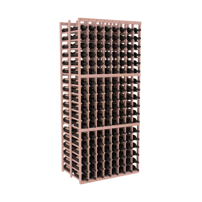 InstaCellar - 8 Column Double Deep Rack in Grand Mahogany Unstained with WineSafe™ Satin Sealant