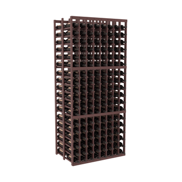 InstaCellar - 8 Column Double Deep Rack in Grand Mahogany Walnut stained with WineSafe™ Satin Sealant