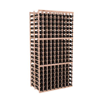 InstaCellar - 9 Column Double Deep Rack in Knotty Alder Unstained with WineSafe™ Satin Sealant