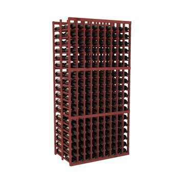 InstaCellar - 9 Column Double Deep Rack in Knotty Alder Cherry stained without WineSafe™ Satin Sealant