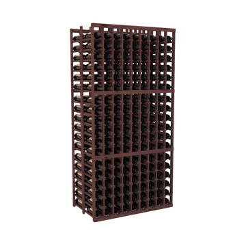 InstaCellar - 9 Column Double Deep Rack in Knotty Alder Walnut stained without WineSafe™ Satin Sealant