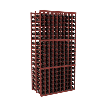 InstaCellar - 9 Column Double Deep Rack in Grand Mahogany Cherry stained without WineSafe™ Satin Sealant