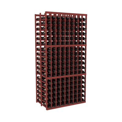InstaCellar - 9 Column Double Deep Rack in Grand Mahogany Cherry stained without WineSafe™ Satin Sealant