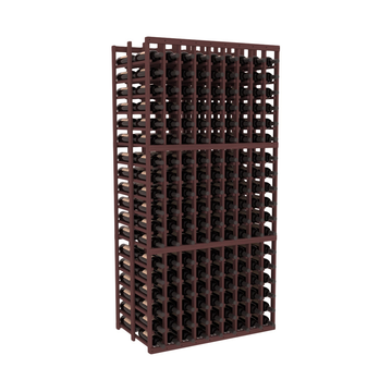 InstaCellar - 9 Column Double Deep Rack in Grand Mahogany Walnut stained without WineSafe™ Satin Sealant