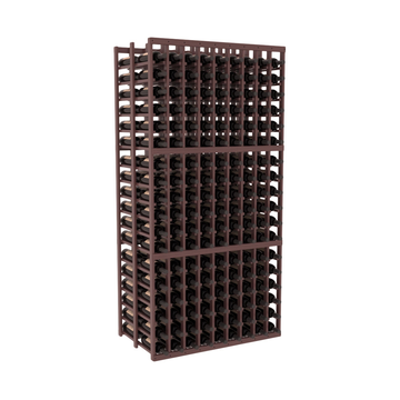 InstaCellar - 9 Column Double Deep Rack in Grand Mahogany Walnut stained with WineSafe™ Satin Sealant
