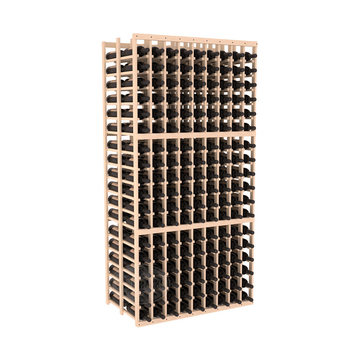 InstaCellar - 9 Column Double Deep Rack in Ponderosa Pine Unstained without WineSafe™ Satin Sealant