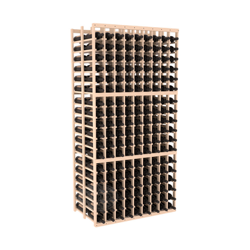 InstaCellar - 9 Column Double Deep Rack in Ponderosa Pine Unstained with WineSafe™ Satin Sealant