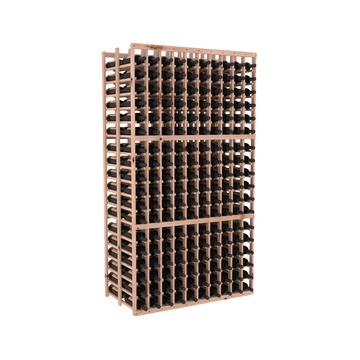 InstaCellar - 10 Column Double Deep Rack in Knotty Alder Unstained without WineSafe™ Satin Sealant