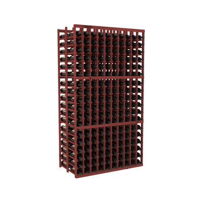 InstaCellar - 10 Column Double Deep Rack in Knotty Alder Cherry stained without WineSafe™ Satin Sealant