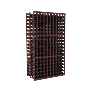 InstaCellar - 10 Column Double Deep Rack in Knotty Alder Walnut stained without WineSafe™ Satin Sealant