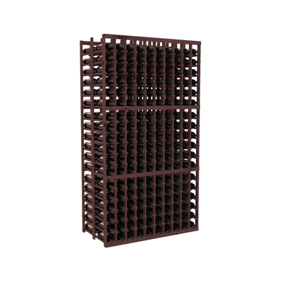InstaCellar - 10 Column Double Deep Rack in Knotty Alder Walnut stained without WineSafe™ Satin Sealant