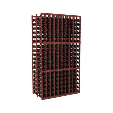 InstaCellar - 10 Column Double Deep Rack in Grand Mahogany Cherry stained without WineSafe™ Satin Sealant