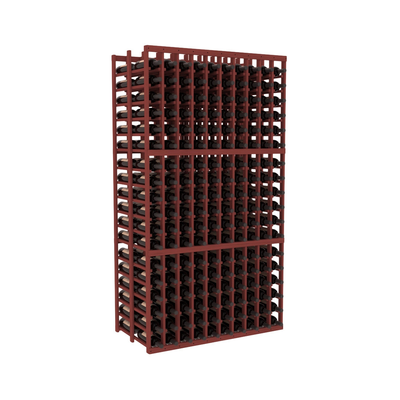 InstaCellar - 10 Column Double Deep Rack in Grand Mahogany Cherry stained without WineSafe™ Satin Sealant