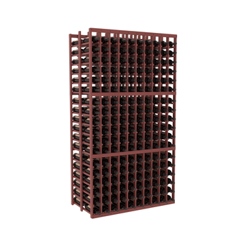 InstaCellar - 10 Column Double Deep Rack in Grand Mahogany Cherry stained with WineSafe™ Satin Sealant