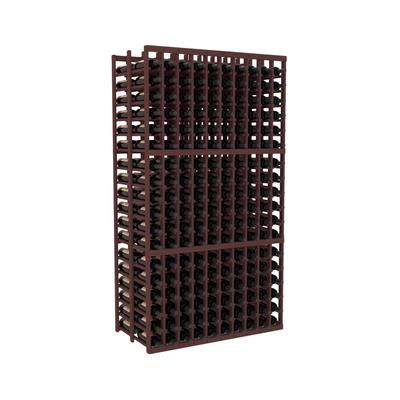 InstaCellar - 10 Column Double Deep Rack in Grand Mahogany Walnut stained without WineSafe™ Satin Sealant