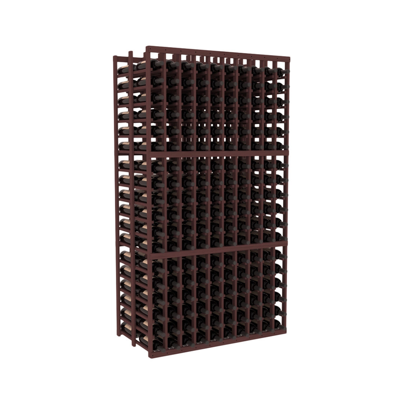 InstaCellar - 10 Column Double Deep Rack in Grand Mahogany Walnut stained without WineSafe™ Satin Sealant