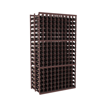 InstaCellar - 10 Column Double Deep Rack in Grand Mahogany Walnut stained with WineSafe™ Satin Sealant