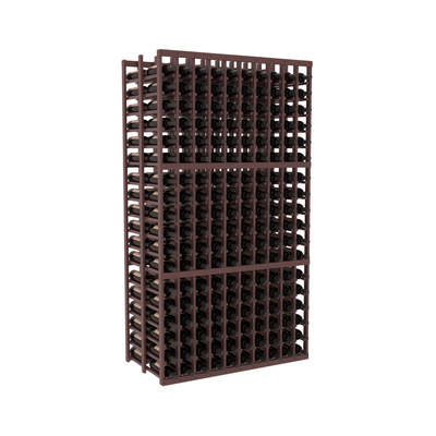 InstaCellar - 10 Column Double Deep Rack in Grand Mahogany Walnut stained with WineSafe™ Satin Sealant