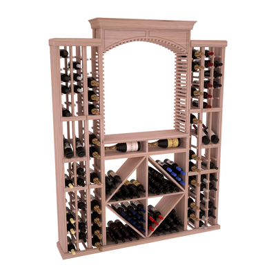 InstaCellar - Lucca Wine Cellar Kit in Grand Mahogany Unstained without WineSafe™ Satin Sealant