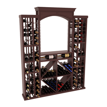 InstaCellar - Lucca Wine Cellar Kit in Grand Mahogany Walnut stained with WineSafe™ Satin Sealant