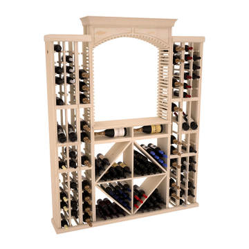 InstaCellar - Lucca Wine Cellar Kit in Ponderosa Pine Unstained without WineSafe™ Satin Sealant
