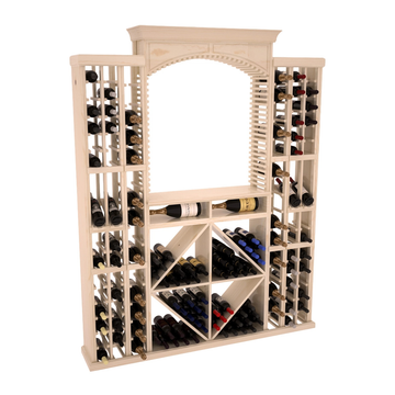 InstaCellar - Lucca Wine Cellar Kit in Ponderosa Pine Unstained with WineSafe™ Satin Sealant