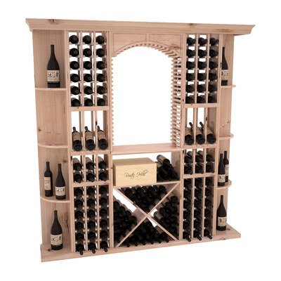 InstaCellar - Siena Wine Cellar Kit in Knotty Alder Unstained with WineSafe™ Satin Sealant