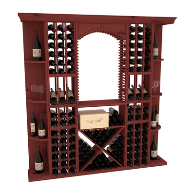 InstaCellar - Siena Wine Cellar Kit in Knotty Alder Cherry stained without WineSafe™ Satin Sealant