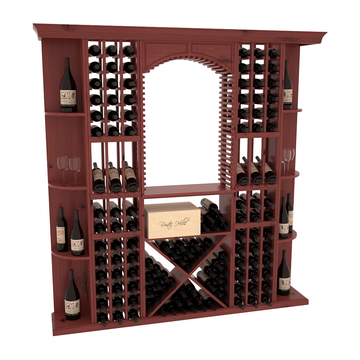 InstaCellar - Siena Wine Cellar Kit in Knotty Alder Cherry stained with WineSafe™ Satin Sealant