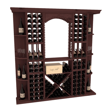 InstaCellar - Siena Wine Cellar Kit in Knotty Alder Walnut stained without WineSafe™ Satin Sealant