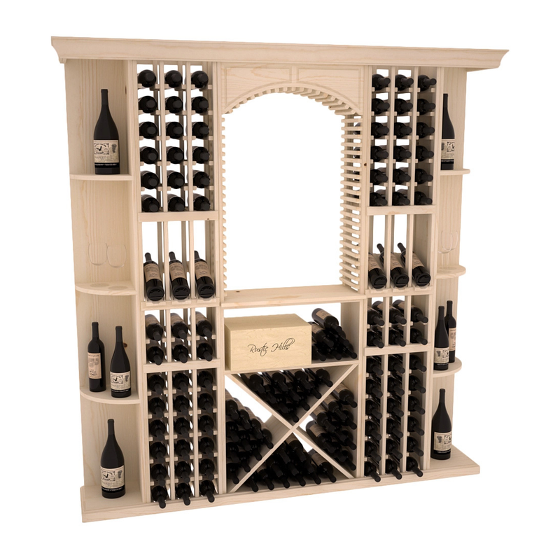 InstaCellar - Siena Wine Cellar Kit in Ponderosa Pine Unstained without WineSafe™ Satin Sealant