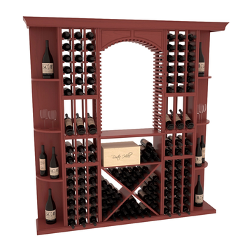 InstaCellar - Siena Wine Cellar Kit in Ponderosa Pine Cherry stained with WineSafe™ Satin Sealant