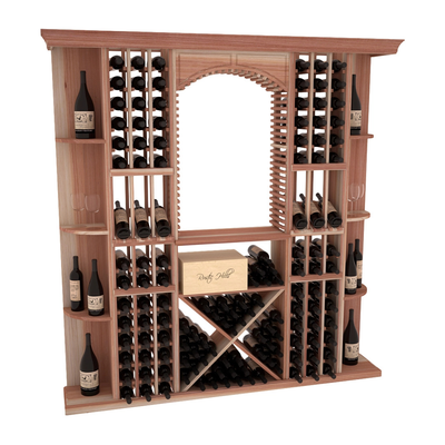 InstaCellar - Siena Wine Cellar Kit in Premium Redwood Unstained without WineSafe™ Satin Sealant