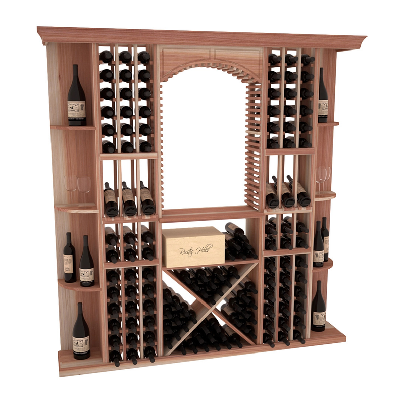InstaCellar - Siena Wine Cellar Kit in Premium Redwood Unstained without WineSafe™ Satin Sealant
